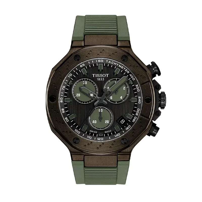 Tissot T-Race Sporty Chrono Green Men's Watch- T141.417.37.061.02